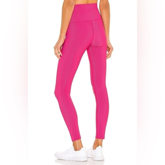 Beach Riot Ayla Ribbed Leggings in Fuchsia, Size S - Picture 4 of 9